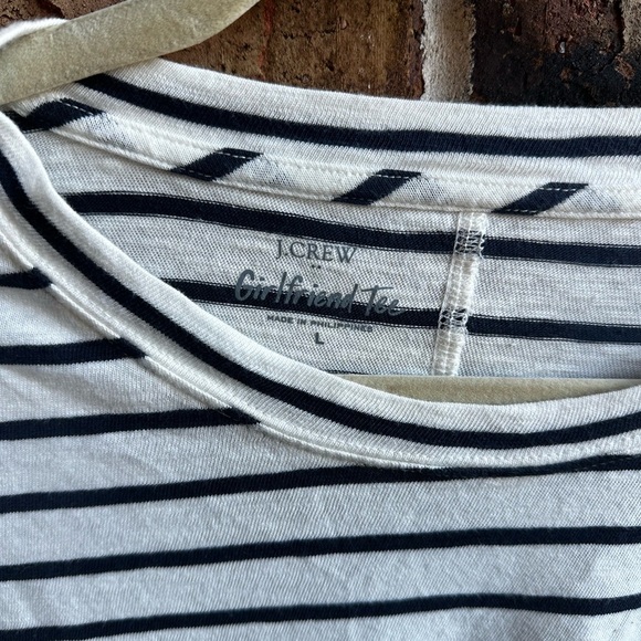 J. Crew Striped T-Shirt - Black and White - Picture 2 of 6
